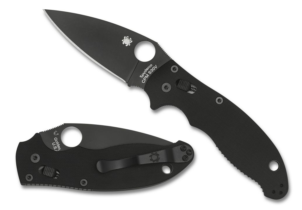 Knives Spyderco  | Manix™ 2 G-10 Black / Black Blade